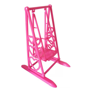 Columpio Para Muñeca De 30cm Accesorio De Jardín Color Rosa Columpio Para Muñeca De 30cm Accesorio De Jardín Color Rosa