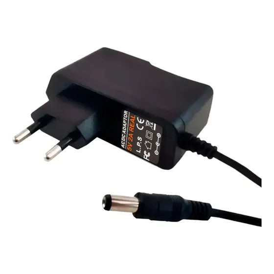 Fonte Dc Chaveada 5v Volt 2a Amper 10w Real Plug P4 Bivolt