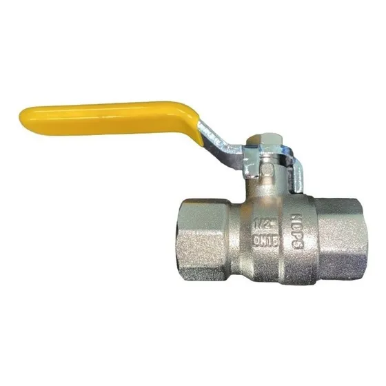 Registro De Gás Esfera Reta Alavanca Rosca 1/2 Npt F X F