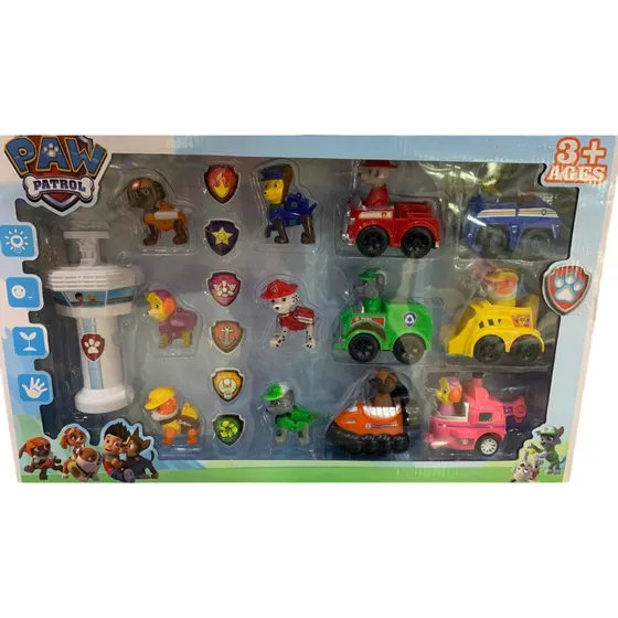 Set Carritos Paw Patrol Niños Juguetes Patrulla Canina
