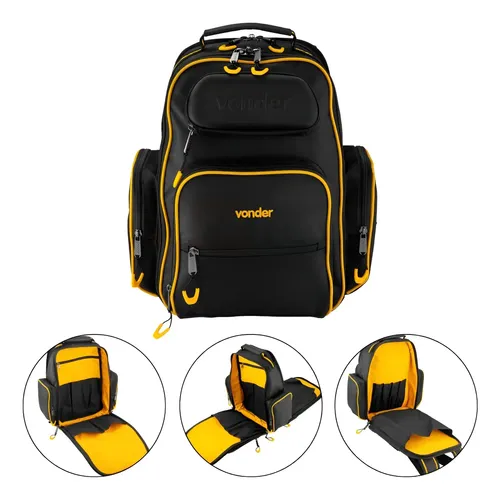 RAMPAGE　*p(R)ojectR®　Drawstring 2Way　Bag Mochila Profissional Reforçada Para Ferramentas 15 Bolsos 22 Pol