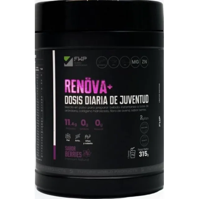 Renova Original Colágeno Con Biopeptidos En Polvo - Pote Arándanos