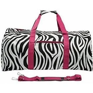 Bolso Viajero De Zebra Hot Pink 56 Cm Nuevo