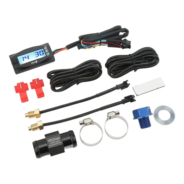 Medidor Temperatura Agua Aceite Pantalla Lcd Universal Dc12v
