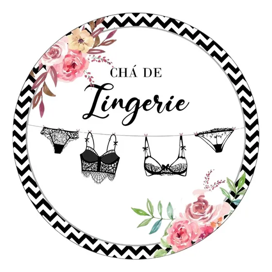 Painel Redondo Festa Chá De Lingerie Frd-3340