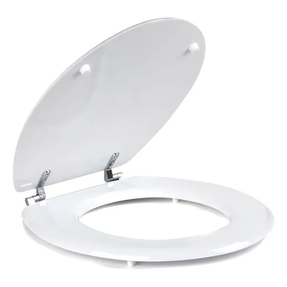 Asiento Tapa De Inodoro Blanca De Madera - Color Blanco