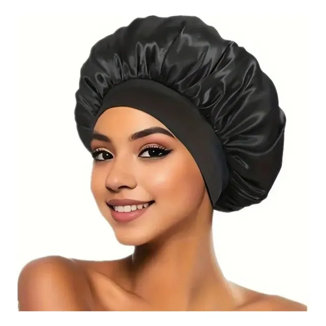 Gorro Satín Para Dormir Cuidado De Cabellos Rizos Antifriz 