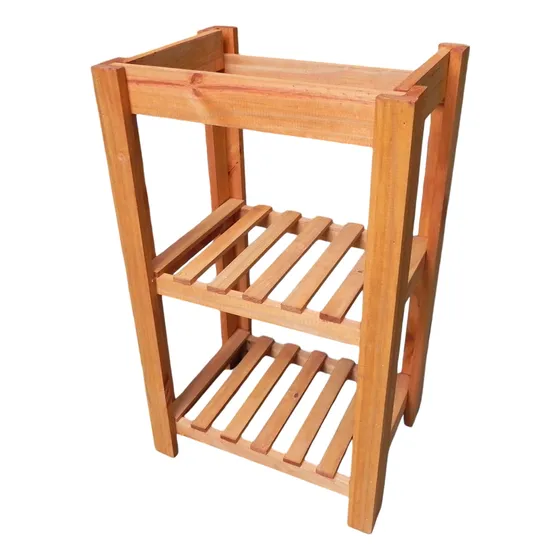 Vanitory 50 Cm Cedro De Pie Madera Mueble Para Baño
