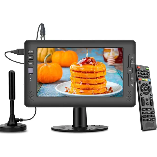 Televisor Portátil De 23cm Con Tuner Digital Y Batería Recar