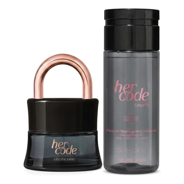 Combo Her Code: Eau De Parfum 50ml + Óleo De Massagem Corpor