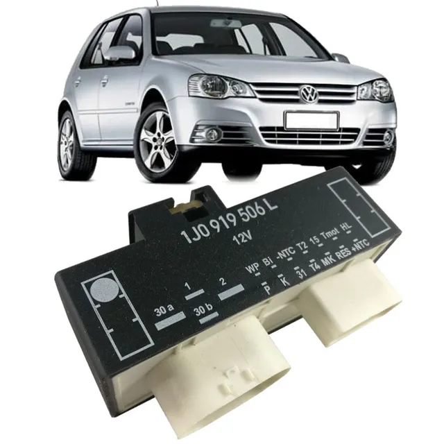 Modulo Rele Ventoinha Golf 1.6 2.0 De 2007 À 2013 1j0919506