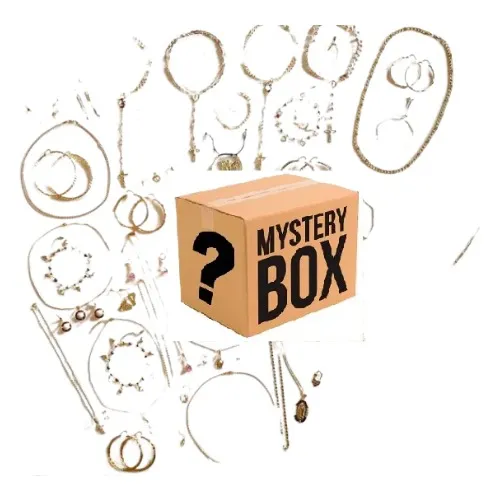Caja Misteriosa Joyería Fina Mistery Box Oro Laminado 1