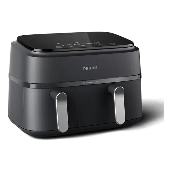 Freidora De Aire Philips Canasta Doble 9 Litros Airfryer Phna35100 Negro
