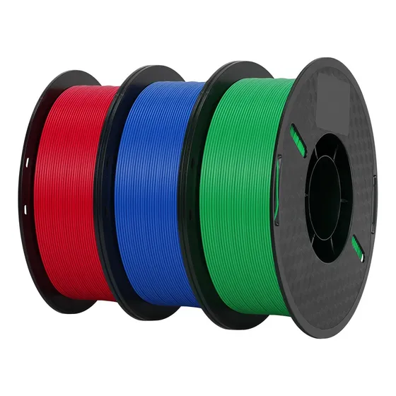 3kg/lote Kingroon Pla Filamento Para Impresora 3d 1.75mm Color 1kg Red 1kg Blue 1kg Green