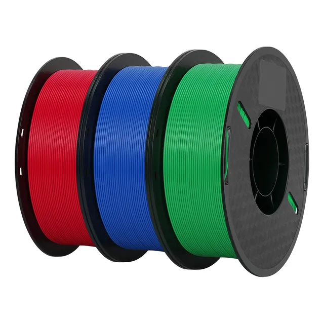 3kg/lote Kingroon Pla Filamento Para Impresora 3d 1.75mm Color 1kg Red 1kg Blue 1kg Green