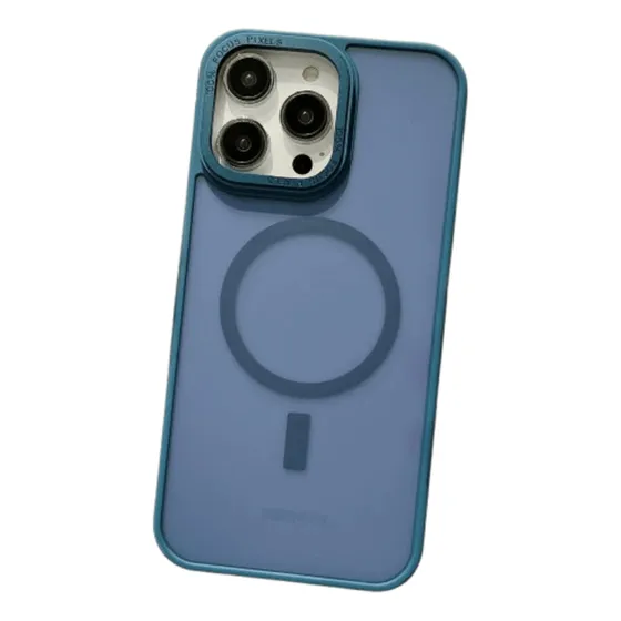Funda Para iPhone 11 Magsafe Ahumado Mate Azul