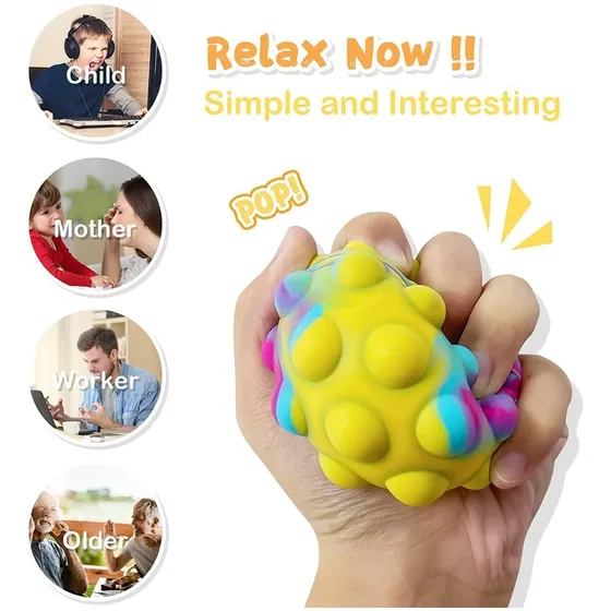 Bola Sensorial Popit Fidget Toy 