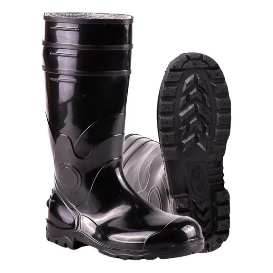 Bota De Borracha Pvc Cano Longo Com Bico E Palmilha Aço Epi