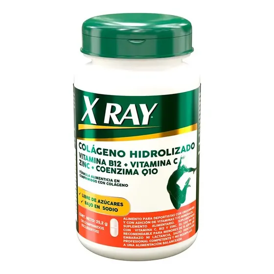 X Ray Caps Colágeno Hidrolizado Zinc Coenzima Q10 Y Vit B12 Sabor Sin Sabor | Cuotas sin interés