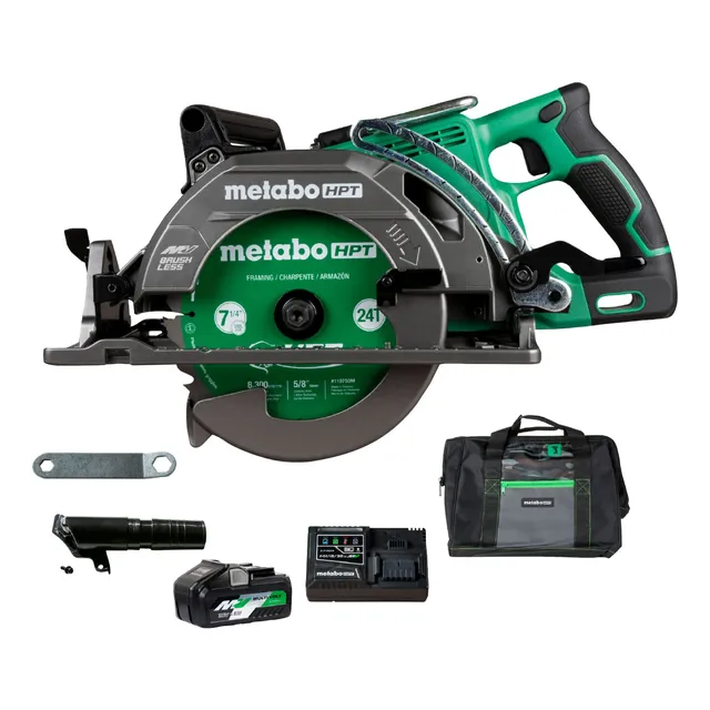 Metabo Hpt Kit De Sierra Circular De Mango Trasero Inalambri