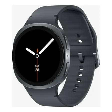 Smartwatch Samsung Galaxy Watch 8 40mm Gps, Branco Com Pulseira Milanês Cinza-escuro