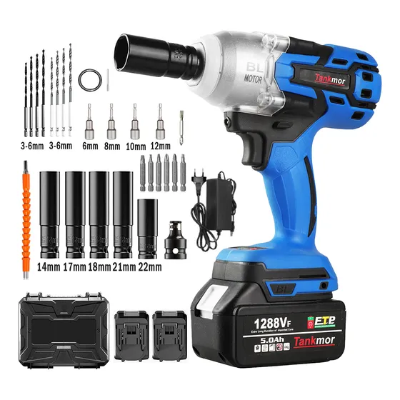 990nm Juego De Llave De Impacto De 21 V Con 2 1288vf Batería