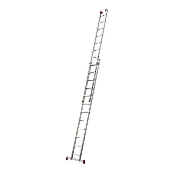 Escalera Extensible 12x2 Escalones De  Aluminio