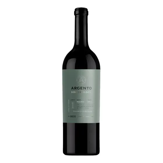 Vino Argento Single Block Organico Altamira Malbec X 750cc