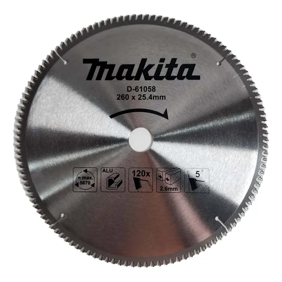 Disco De Sierra 10-1/4'x2,6x25,4mm 120 D Aluminio - Makita