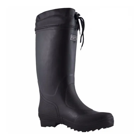 Bota De Lluviaportter Náutica Reforzada Negra