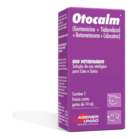 Otocalm 14ml Para Cães E Gatos Agener União                 