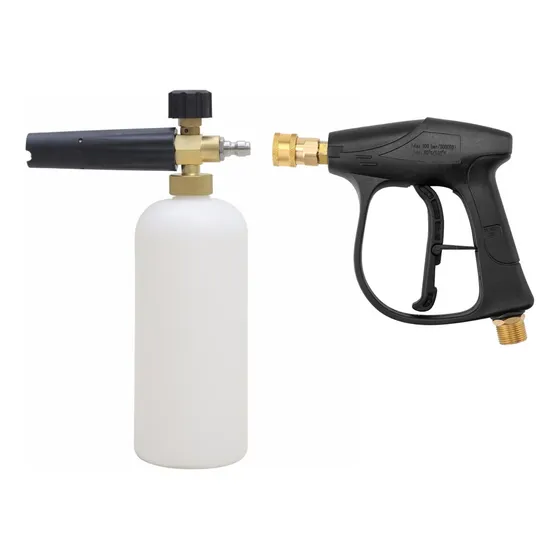 Pistola Lanza Corta + Foam Lance Generadora De Espuma