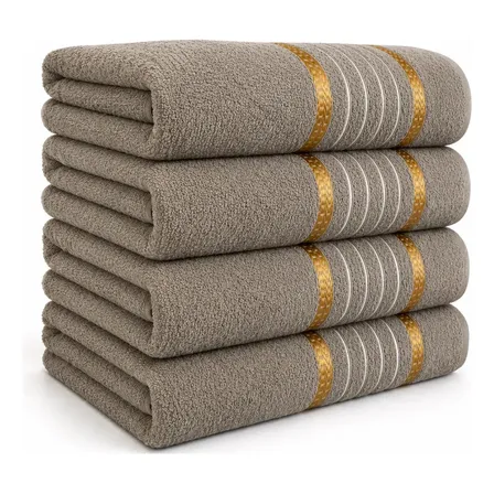 Kit 4 Toalhas De Banho Grande 100% Algodão 68x135 - Promoção