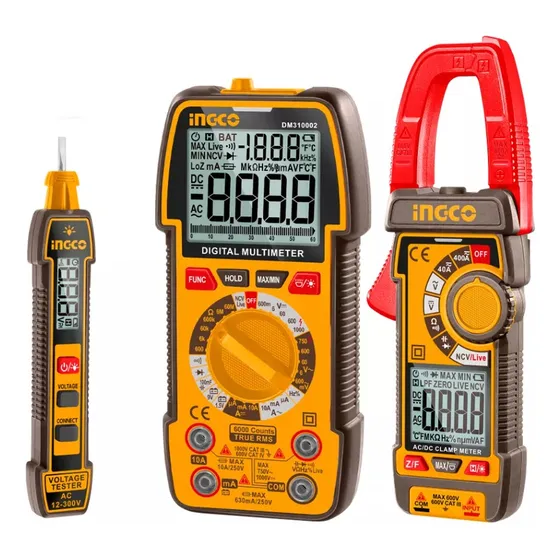 Set Tester 12-300v Multímetro 1000v Amperímetro 400a Cos2406