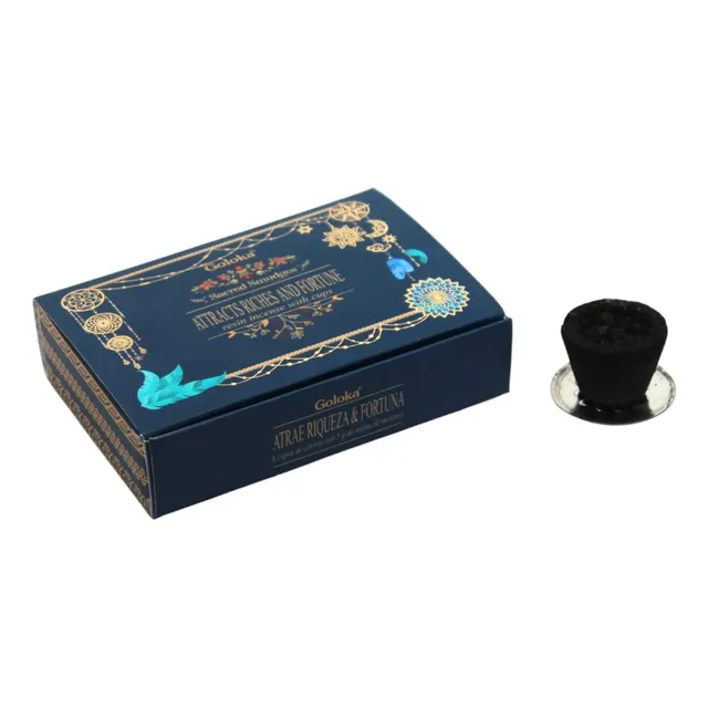 Copa De Carbón Listo Para Sahumar Sambrani Goloka X1 Pack
