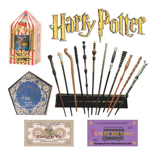 Varitas Harry Potter En Caja Ollivander De Lujo + Rana + Gra Varitas Harry Potter En Caja Ollivander De Lujo + Rana + Gra