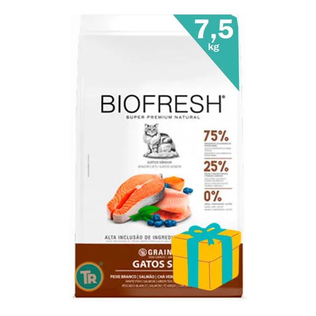 Biofresh Gato Senior  7,5kg Pescado Y Salmon + Obsequio Y En
