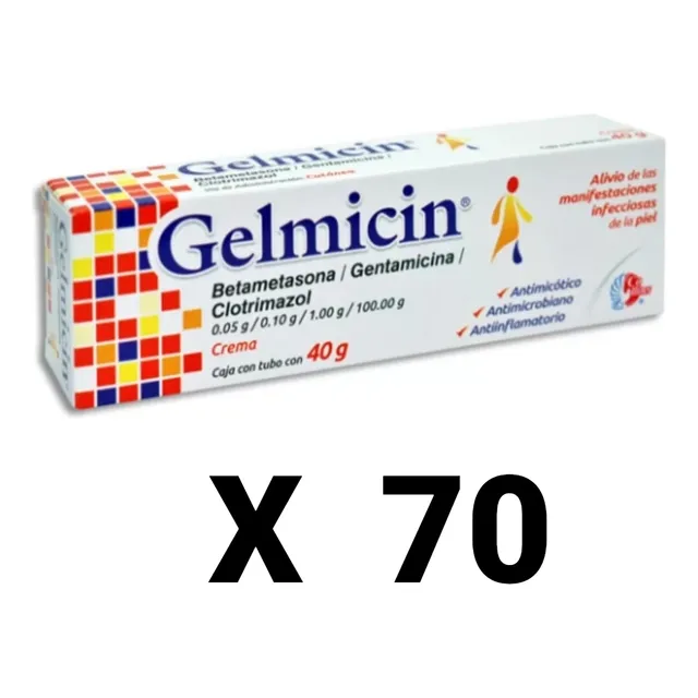 Gelmicin Crema Caja Con 70 Piezas