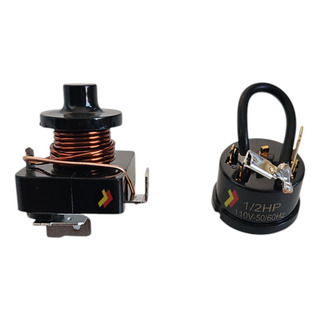 Relay O Rele De 1/2 Con Protector 1/2 Para Refrigerador Relay O Rele De 1/2 Con Protector 1/2 Para Refrigerador