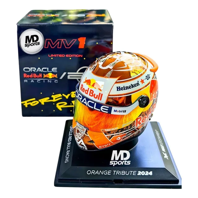 Casco Formula 1 Max Verstappen Redbull Gp Zandvoort 2024 1:4
