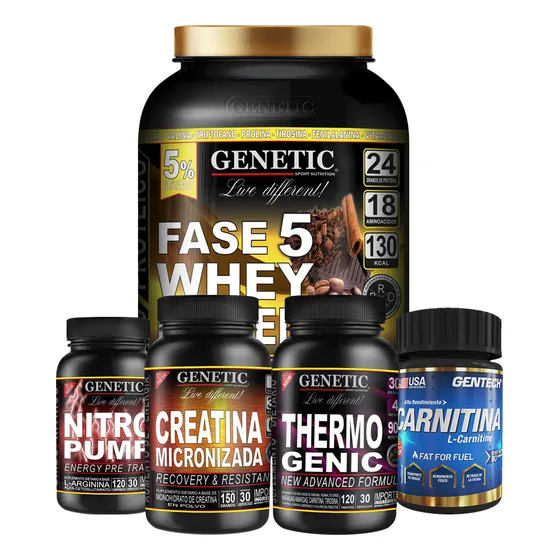 Combo Crecimiento Musculos Marcados Creatina + Proteina Whey