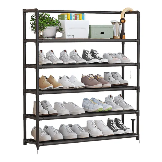 Zapatero Organizador De Zapatos Calzado Botinero 5 Estantes Color Negro