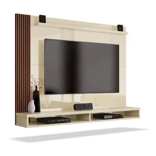 Painel Para Tv Até 50 Polegadas Dijon C/prateleira Off White Painel Para Tv Até 50 Polegadas Dijon C/prateleira Off White