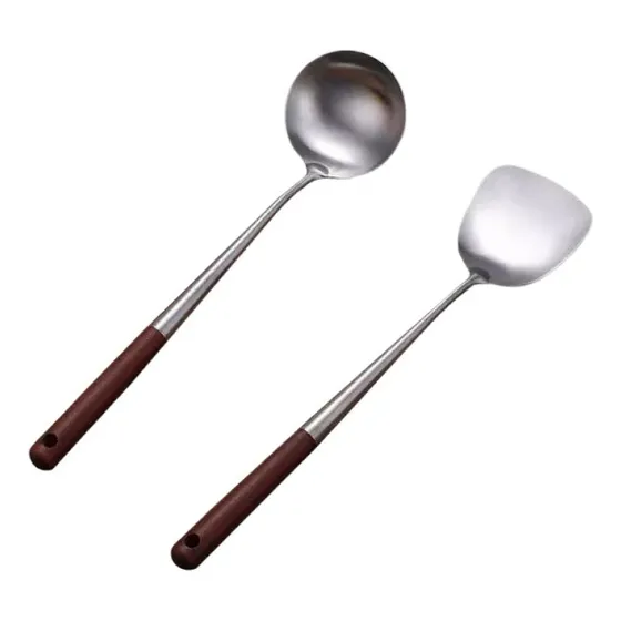 A Cucharones De Sopa Chinos Con Pala Plana For Huevos