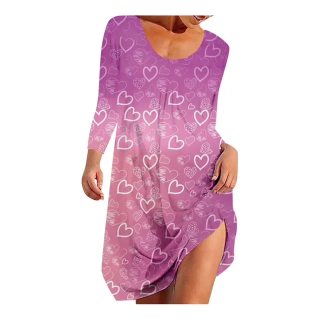 Vestido Fiesta Noche Ama Casa Estampado Dia San Valentin 50