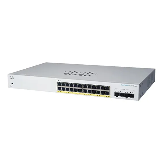 Switch Cisco Cbs220 24p Gigalan Poe 4x1g Sfp Gtia.of