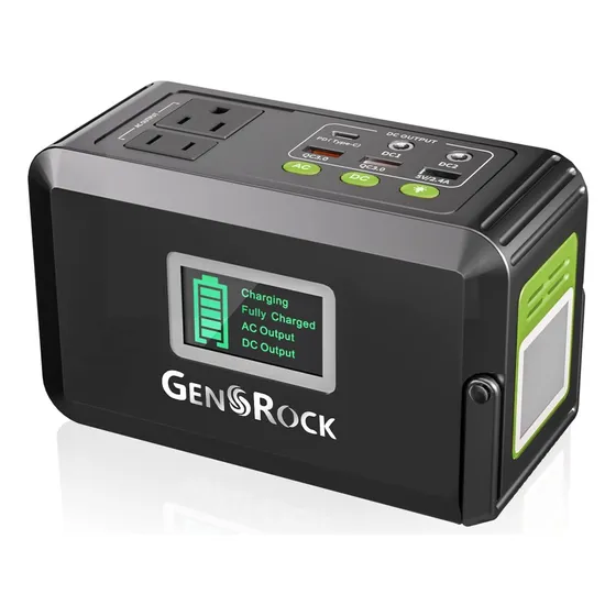 Alimentador Portátil Gensrock De 120w Entrada Qc3.0 -negro