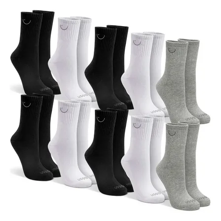 Kit Com 10 Pares De Meias Cano Alto Algodão Usee Brasil
