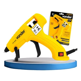 Pistola De Cola Quente Pequena Pcv007 Vonder 20w Bivolt Amarelo Pistola De Cola Quente Pequena Pcv007 Vonder 20w Bivolt Amarelo