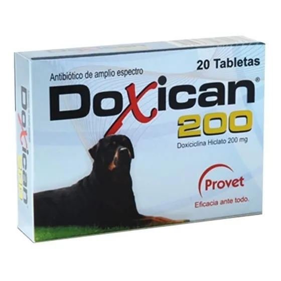 Doxican 200 20tab Doxiciclina Veterinaria De 200mg
